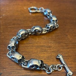 COPY - Skull Skeleton Bracelet Stainless Steel Unisex NEW